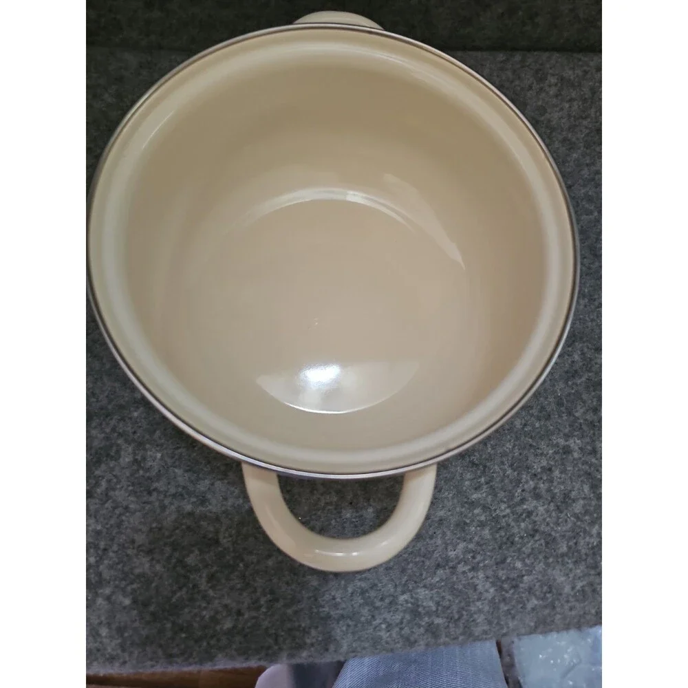 Temptations 2 Qt Multi Pot Enamel Plus Lid Old World Blue. Stove To Table.